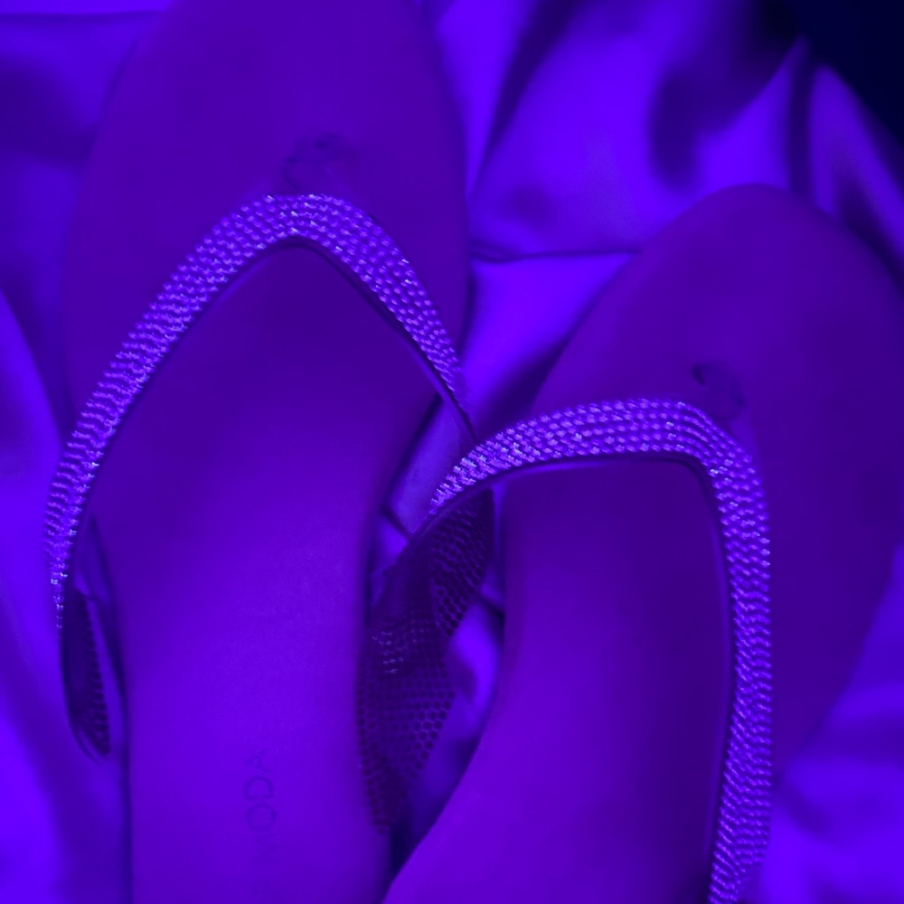 Bling rhinestone flip flops